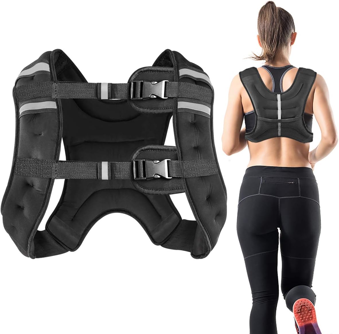 Weighted Vest 2kg 5kg 10kg Weight Vest, Weighted Vests for Men Women for Running Training Workout Jogging Walking Gym Strength Training