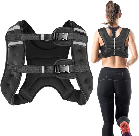 Weighted Vest 2kg 5kg 10kg Weight Vest, Weighted Vests for Men Women for Running Training Workout Jogging Walking Gym Strength Training