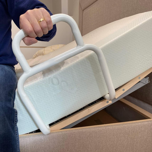 Backcarebeds Samson Bed Lever For Adjustable Beds - Bed Rail For Seniors To Provide Support, Adjustable Bed Assist Rail, Adjustable Bed Grab Handle, Bed Grab Rail Handle CE And UKCA Certified.